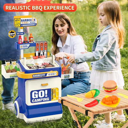 BBQ Grill Playset With Smoke, Sound & Light