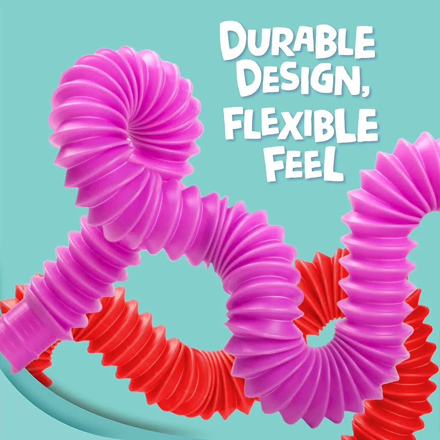 7 pack Colorful Pop Tubes • Sensory Fidget Tubes