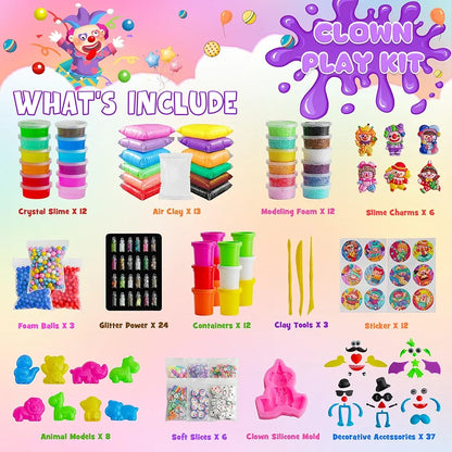 Clown Slime Play Kit (+149 pieces)