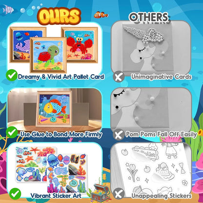 DIY Pom Pom Crafts & Art Kit