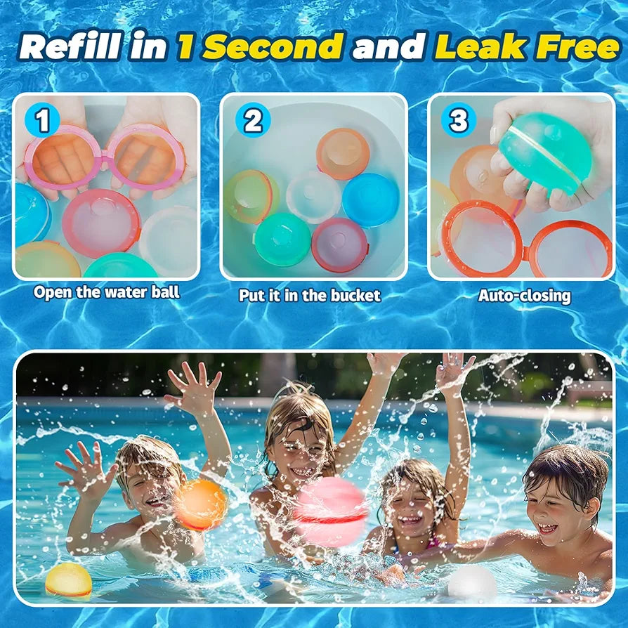 Magnetic Self-Sealing Reusable Water Balloons