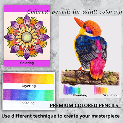 KALOUR Colored Pencils Set of 72 Colors