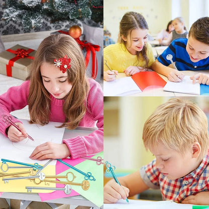 Vintage Key Gel Ink Pens, Cute Novelty Pens