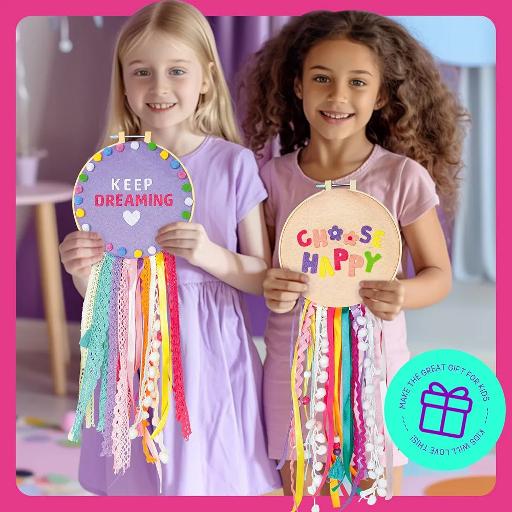 Dream Catcher Craft Kit™ Create 2 Beautiful Room Decorations (39+ Pieces)