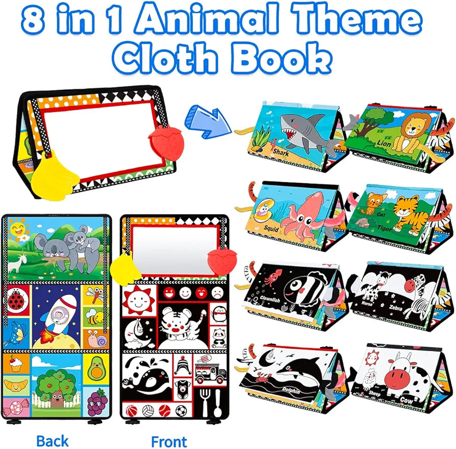 Baby Mirror Tummy Time Book