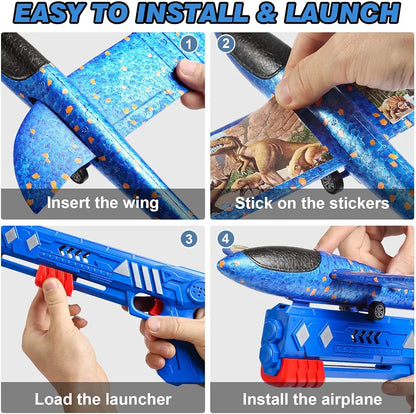 3 pack Plane Launcher, Outdoor interactive toy