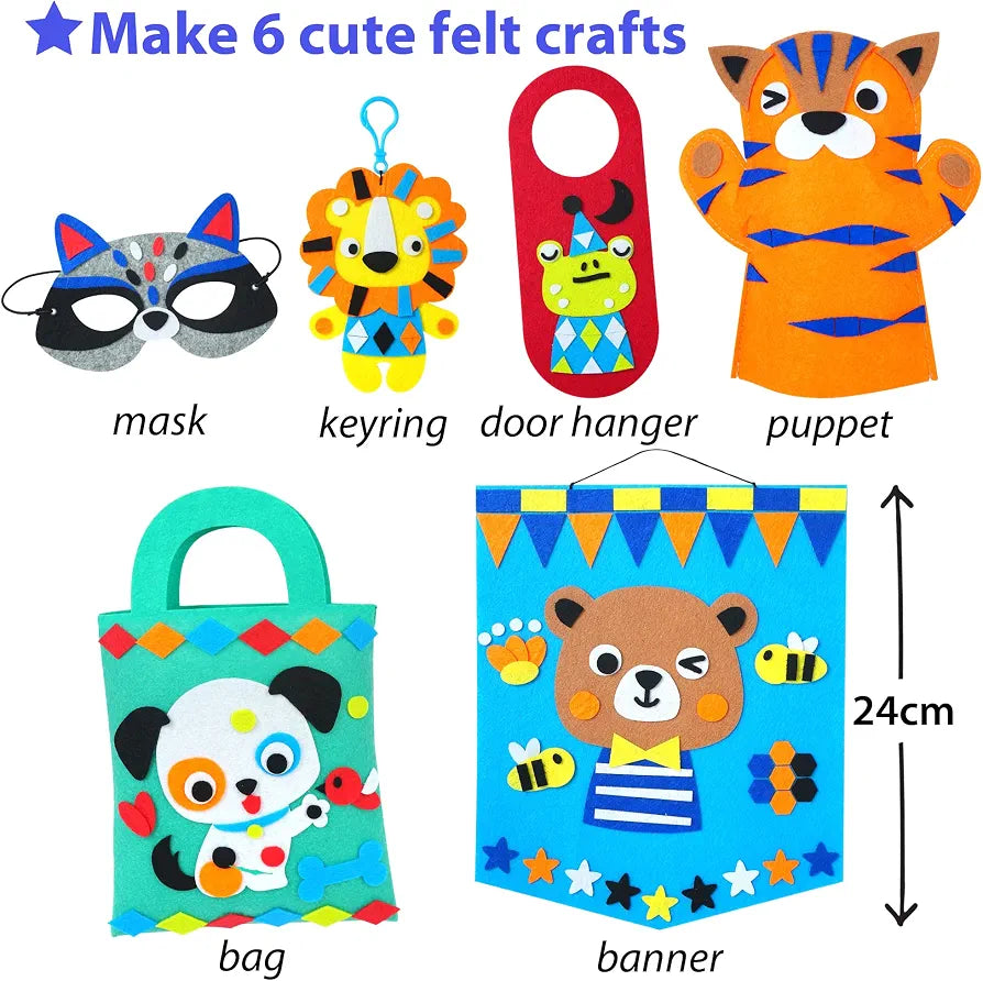 My First Felt Kit Animal Craft Kit For Kids And Toddlers