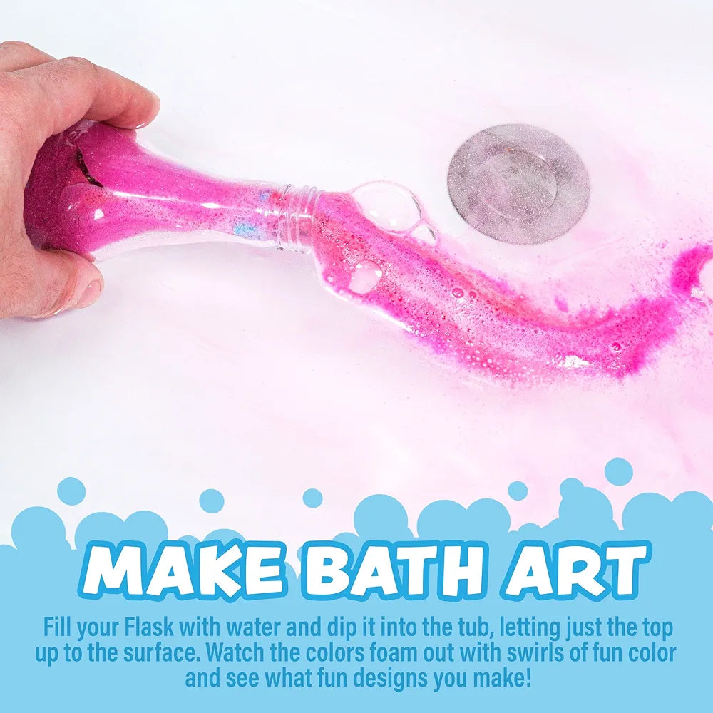 Tub Works Kids Bath Bomb Potion 6 Pack, Foams & Bubbles