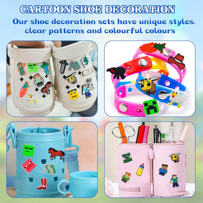 Minecraft Shoe Charms Set 10pcs (Random Designs)