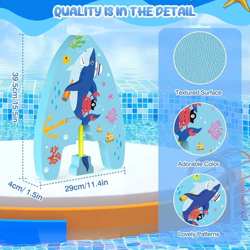 2 in 1 Swim Kickboard with Water Gun