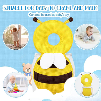 Baby Headguard Honey bee Safety Cushion - Back Protection Pillow for 4-36 Months
