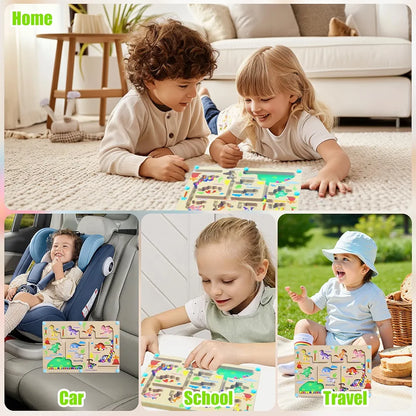 Magnetic Dinosaur Color & Number Maze