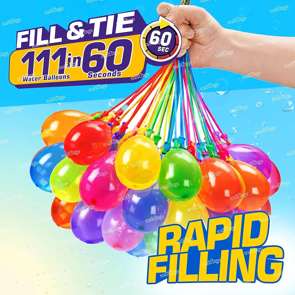3 Packs of 111 Rapid Fill Water Balloons™ (333 Balloons Total)