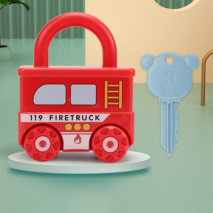 Montessori Lock and Key Connectable Car Toys