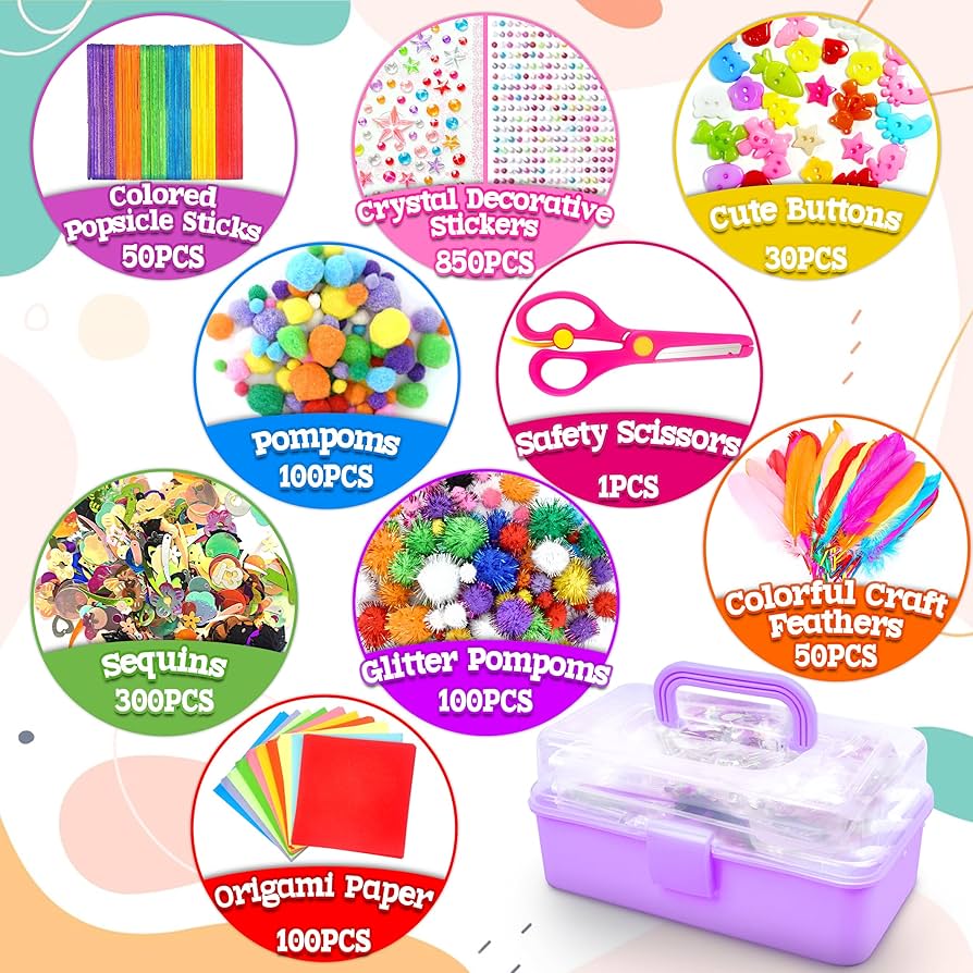 All in One DIY Craft Box Kit Arts and Crafts Supplies