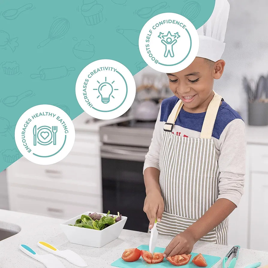 Montessori knife Set for Kids (3 pcs) Make Cooking Fun, Safe & Easy!