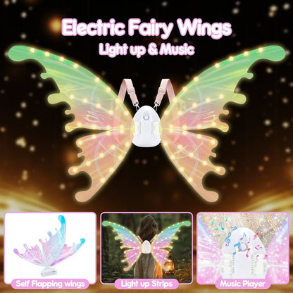 Fairy Glowing LED Butterfly Wings for Girls 🦋