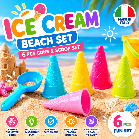 Kidsy Premium Ice Cream Beach Set – Made in Italy