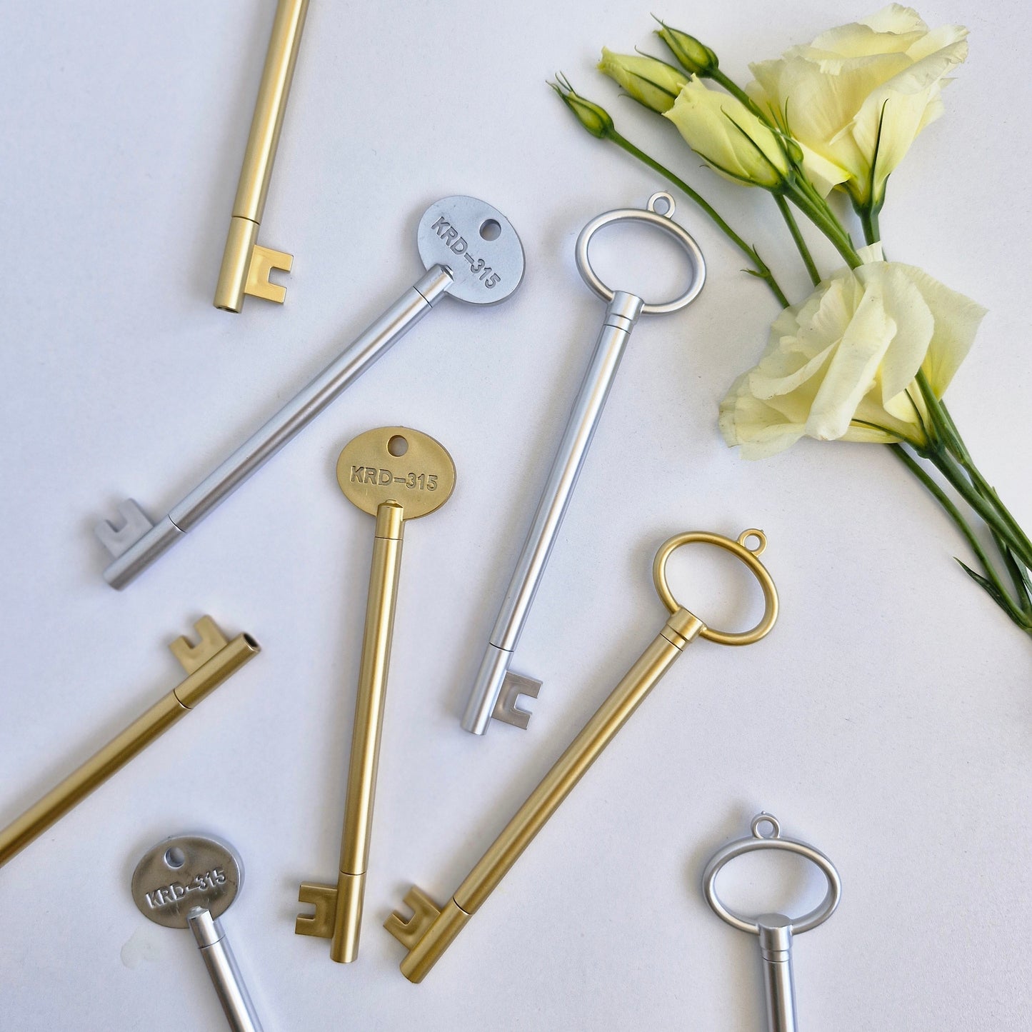 Vintage Key Gel Ink Pens, Cute Novelty Pens