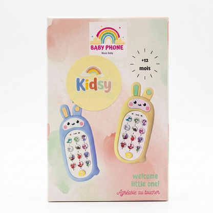 Learning Cell Phone Toy with Music Sounds Teether Sensory Toy