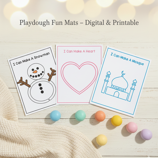 Playdough Fun Mats – Digital Theme Pack (Printable)