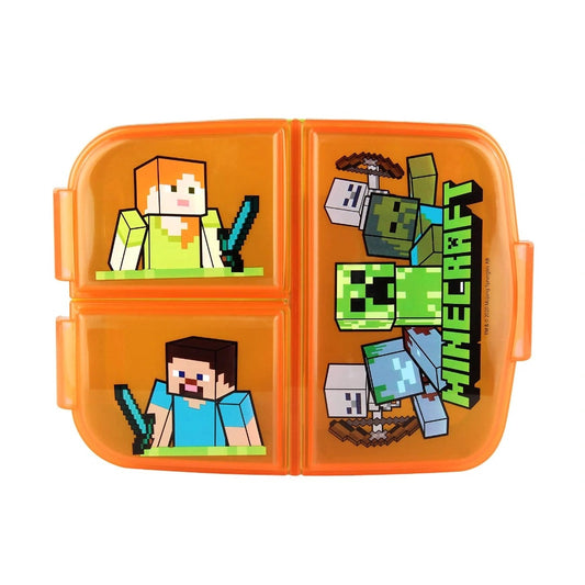 Minecraft Children's Lunch Box with 3 Compartments