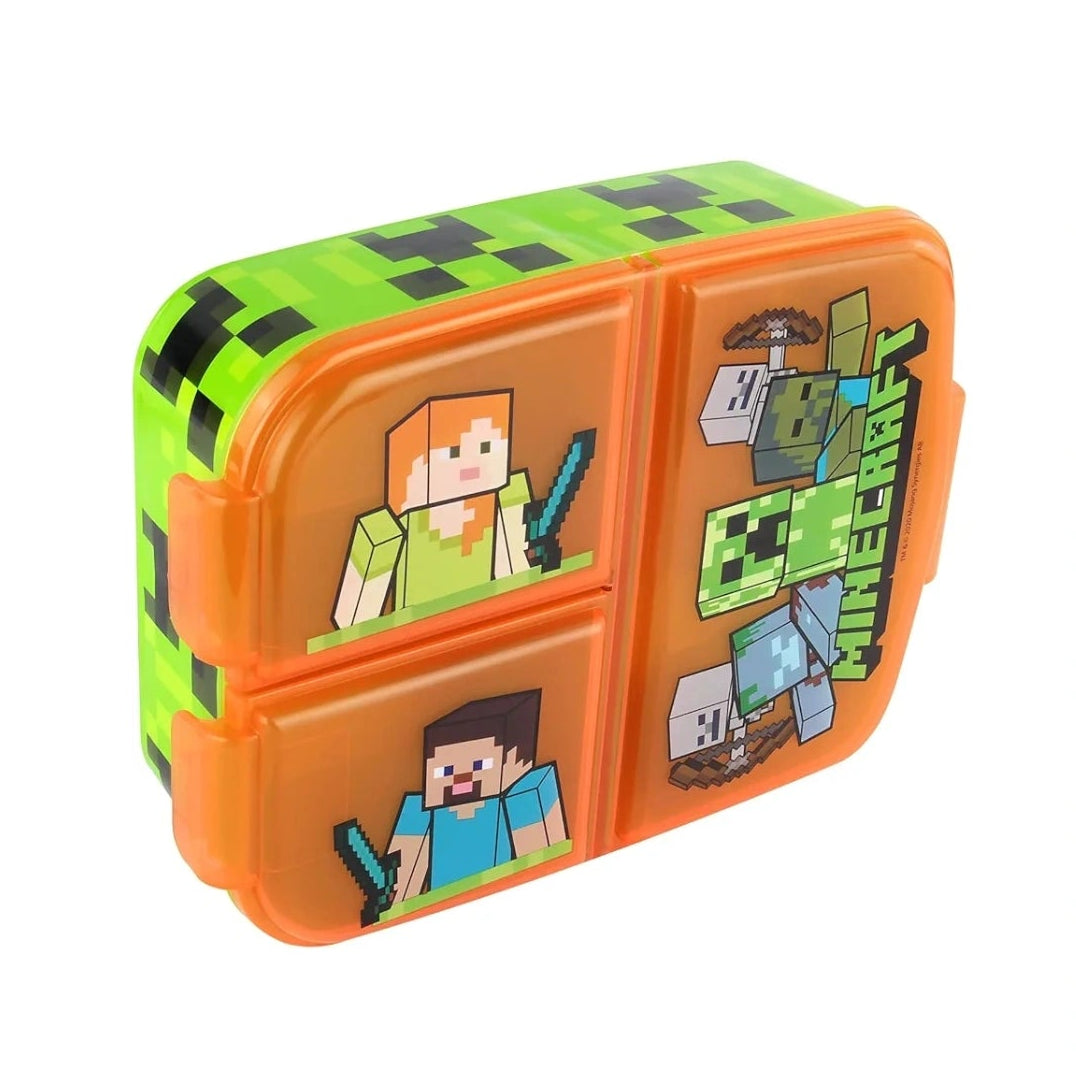 Minecraft Children's Lunch Box with 3 Compartments