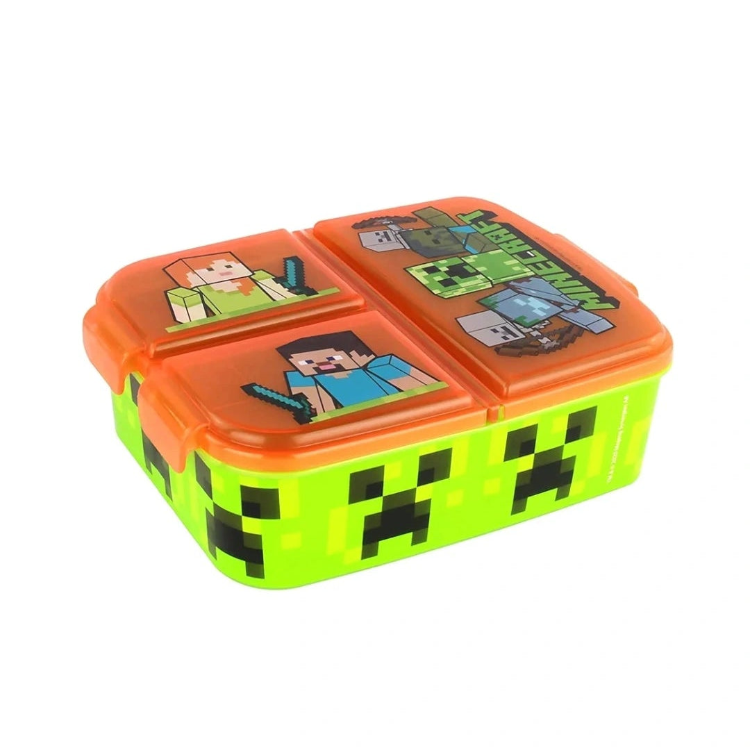 Minecraft Children's Lunch Box with 3 Compartments
