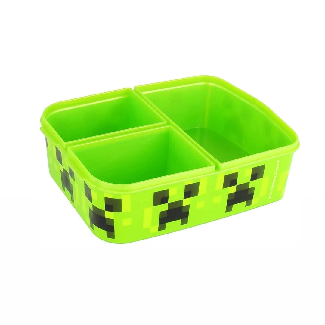 Minecraft Children's Lunch Box with 3 Compartments