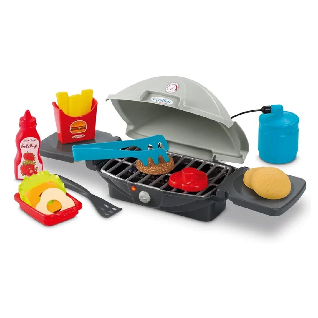 Ecoiffier BBQ Burger Grill Set 19 Pieces (Made in France)