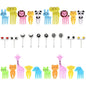 30-Piece Cute Animal & Fruit Bento Food Picks Set for Kids Lunch Boxes
