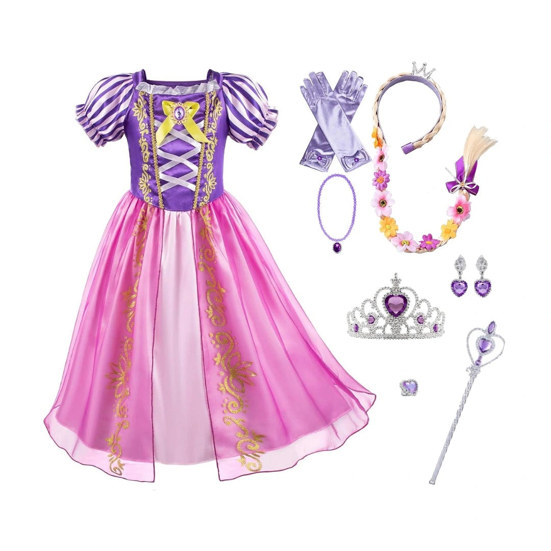 Rapunzel Deluxe Princess Party Dress Costume
