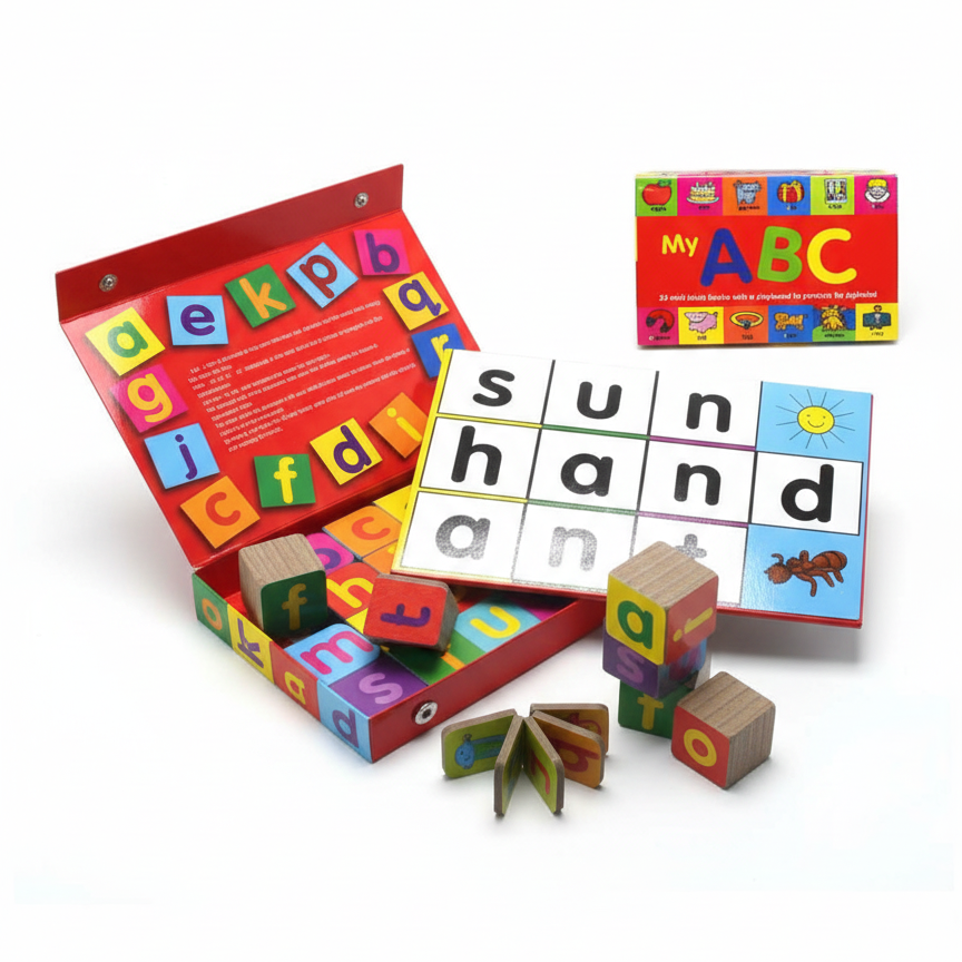 My ABC Case Bumper - 24 Mini Block Books with Play Board to practice the alphabet. Epic Seasonal Value!