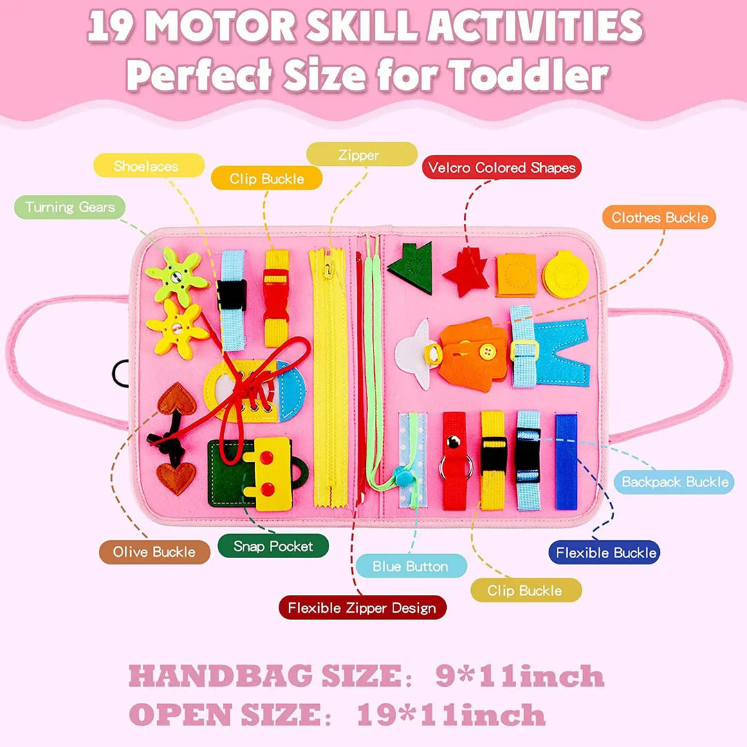 Montessori Busy Book – 6 Sections Learning Activities