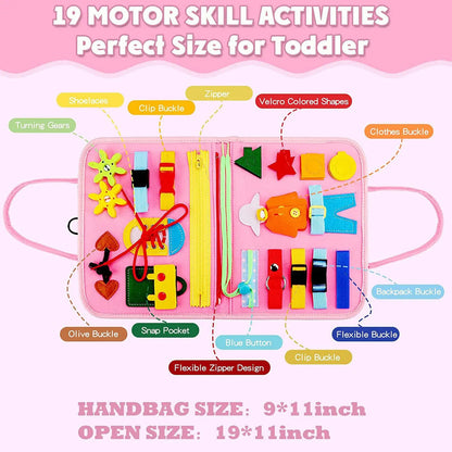 Montessori Busy Book – 6 Sections Learning Activities