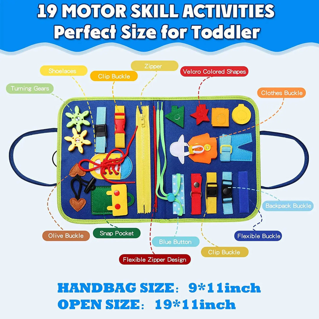 Montessori Busy Book – 6 Sections Learning Activities