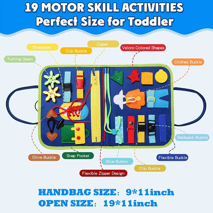 Montessori Busy Book – 6 Sections Learning Activities