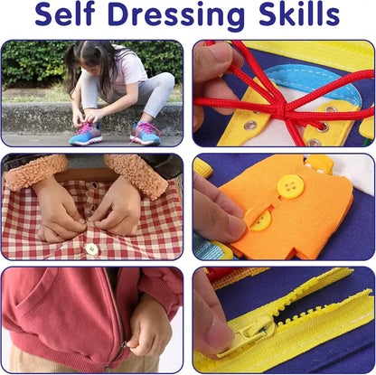 Montessori Busy Book – 6 Sections Learning Activities