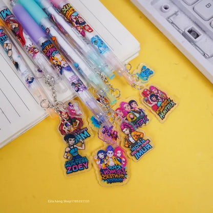 Kpop Demon Hunters School Gel Pen + Charms