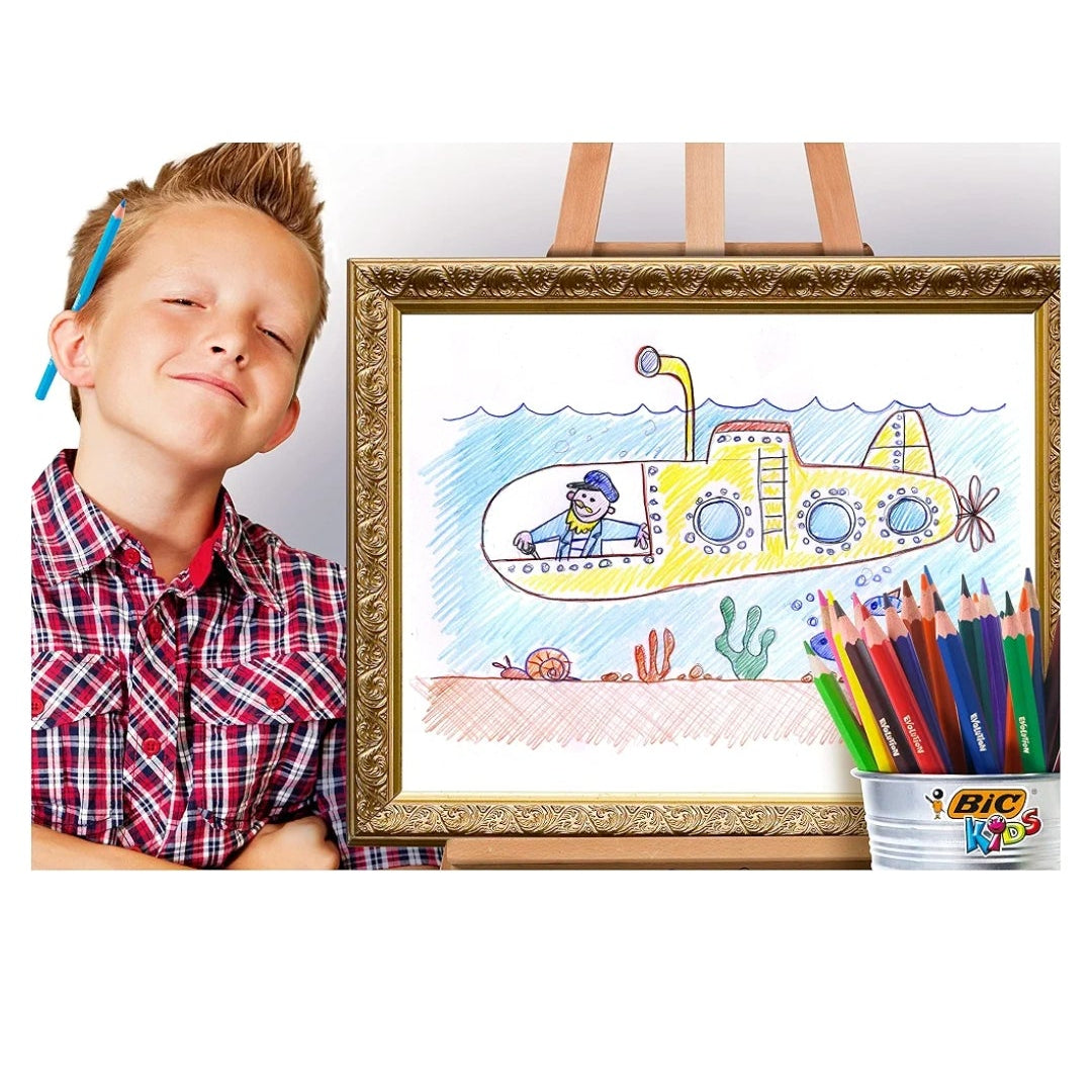 Bic Kids Evolution ECOlutions Colouring Pencils - Metal Box of 18