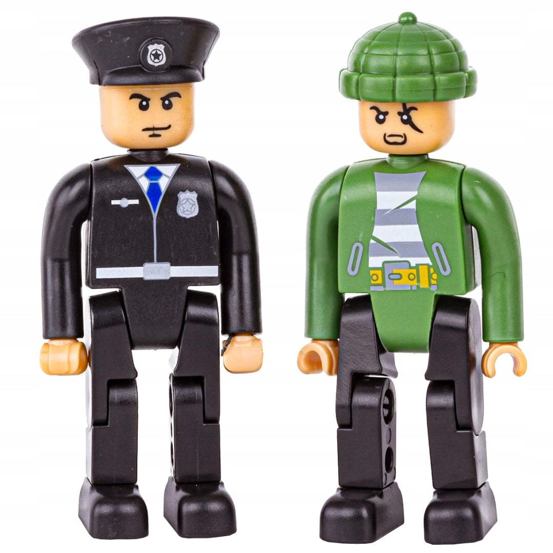 8-in-1 Police Chase Construction Block Set (161 pcs)