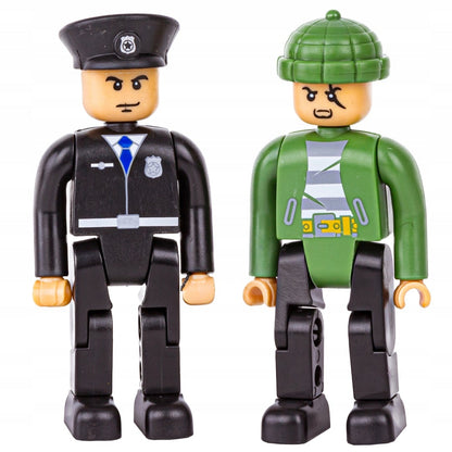 8-in-1 Police Chase Construction Block Set (161 pcs)
