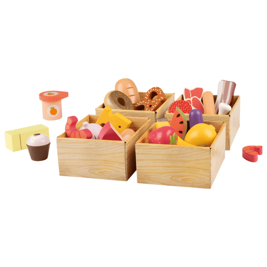 Wooden Play Food Set (29 pieces)