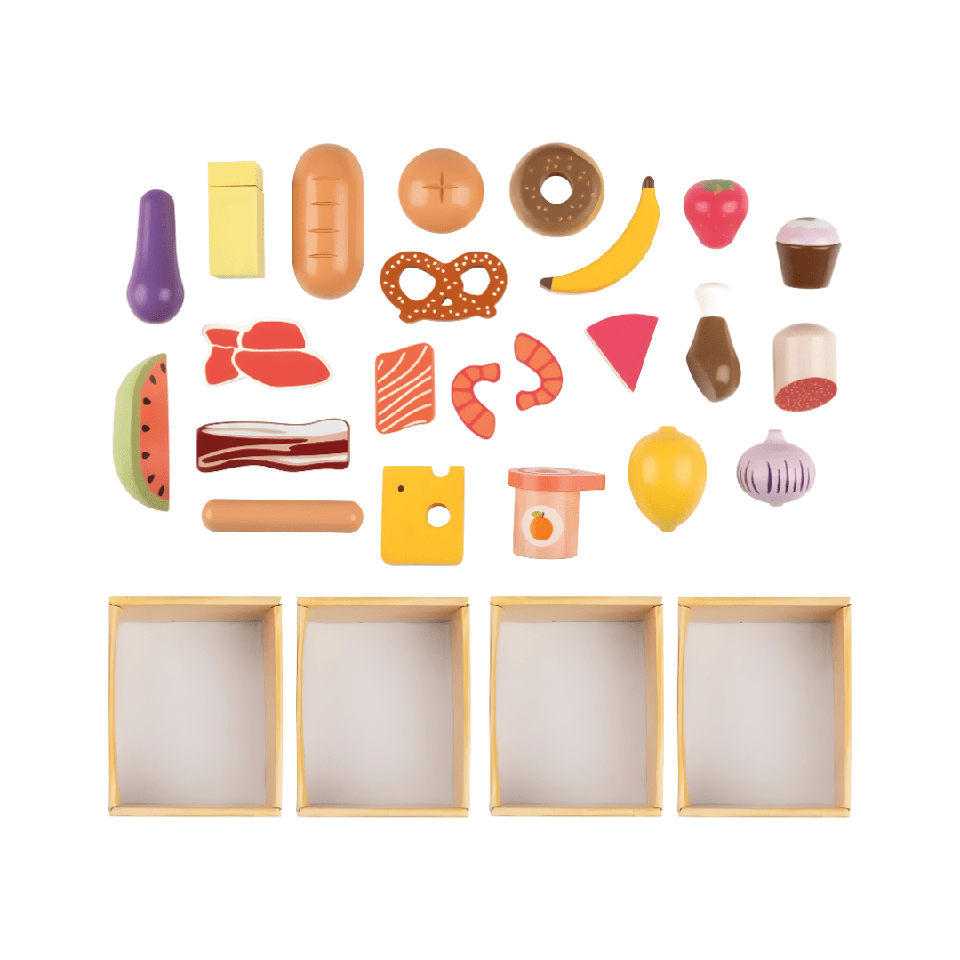 Wooden Play Food Set (29 pieces)
