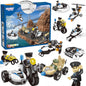 8-in-1 Police Chase Construction Block Set (161 pcs)