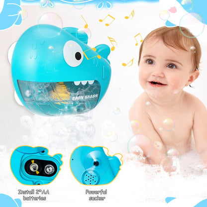 Baby Shark Bath Soap Bubble Machine with music (1000 Bubbles per min)