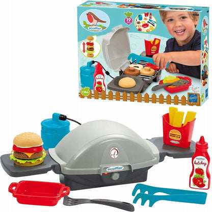 Ecoiffier BBQ Burger Grill Set 19 Pieces (Made in France)