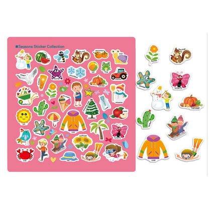 Reusable Stickers Book 4 Seasons