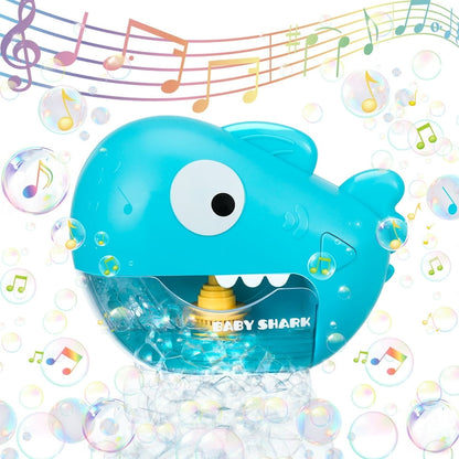 Baby Shark Bath Soap Bubble Machine with music (1000 Bubbles per min)