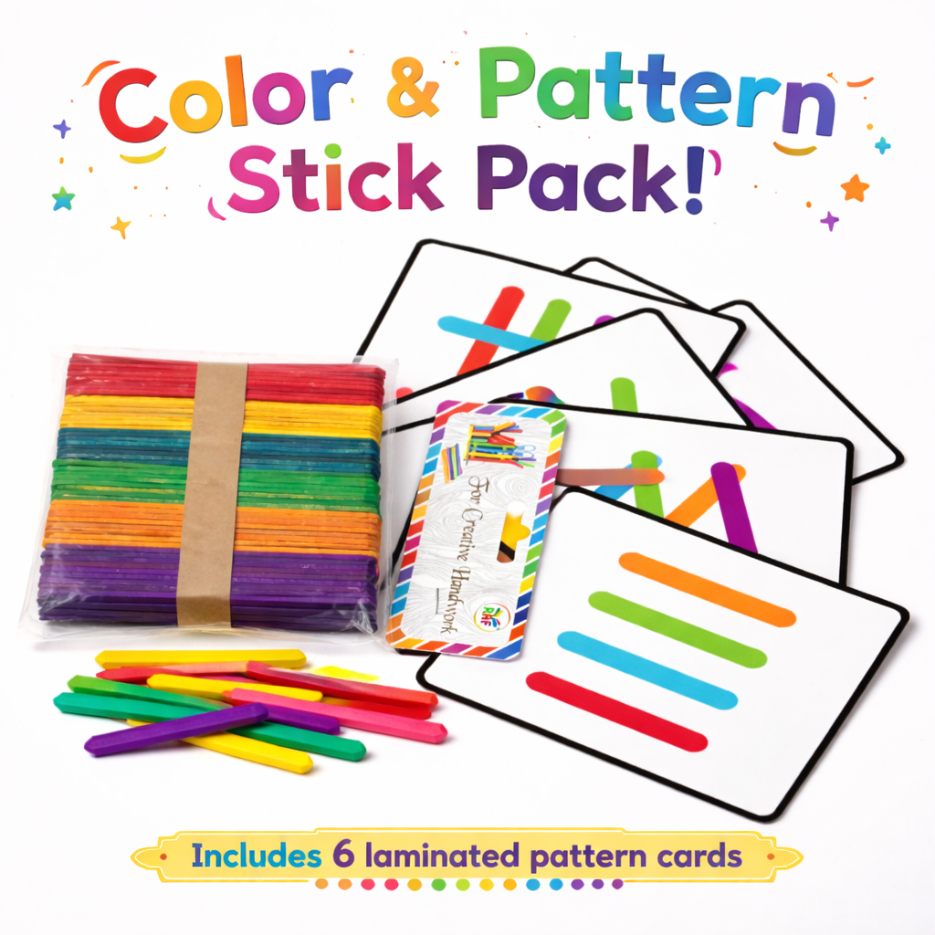 Color & Pattern Stick Pack – Fine Motor Skills
